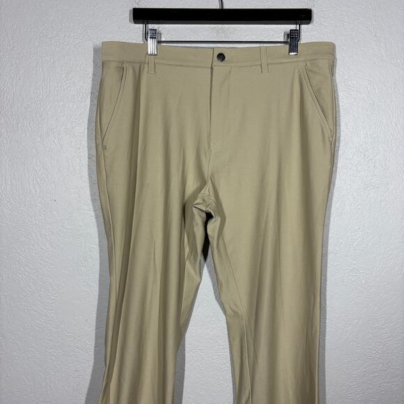Adidas Golf Pants Casual Sport Office Athletic Khaki Stretch - 36x32 - Picture 4 of 7